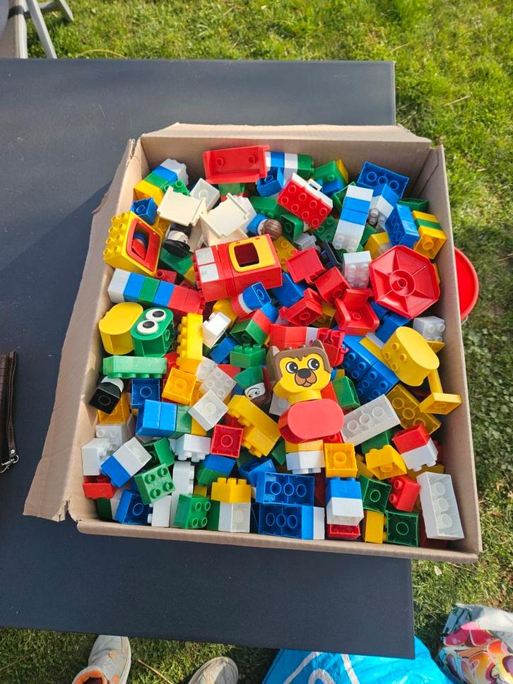 Gemengd, echt en namaak duplo, Kinderen en Baby's, Speelgoed | Duplo en Lego, Gebruikt, Duplo, Losse stenen, Ophalen of Verzenden