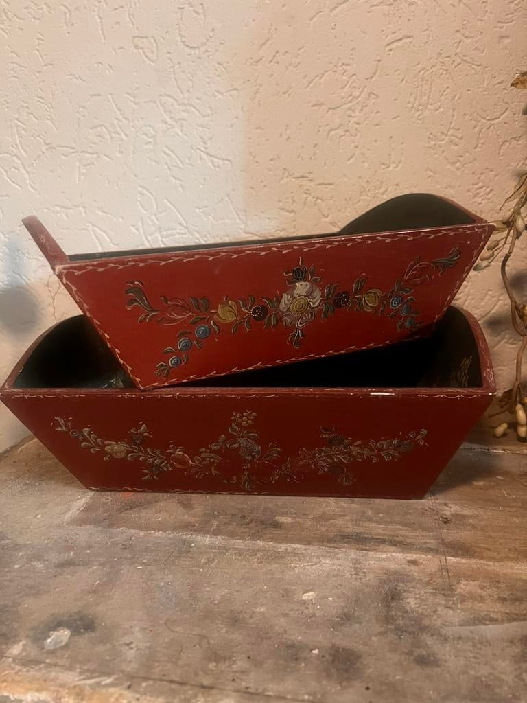 Mangelbak bakjes volkart hindeloopen print brocante drijvers, Ophalen of Verzenden