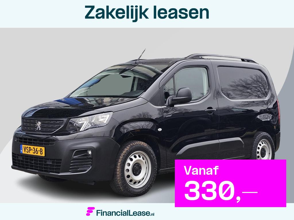 Peugeot e-Partner 136 L1 50 kWh Lane assist | Navigatie | Le, Gebruikt, 750 kg, 275 km, Zwart