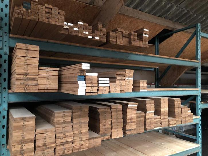 Partij Ayous Thermisch gemodificeerd barcode profiel planken, Tuin en Terras, Palen, Balken en Planken, Nieuw, Planken, Minder dan 180 cm