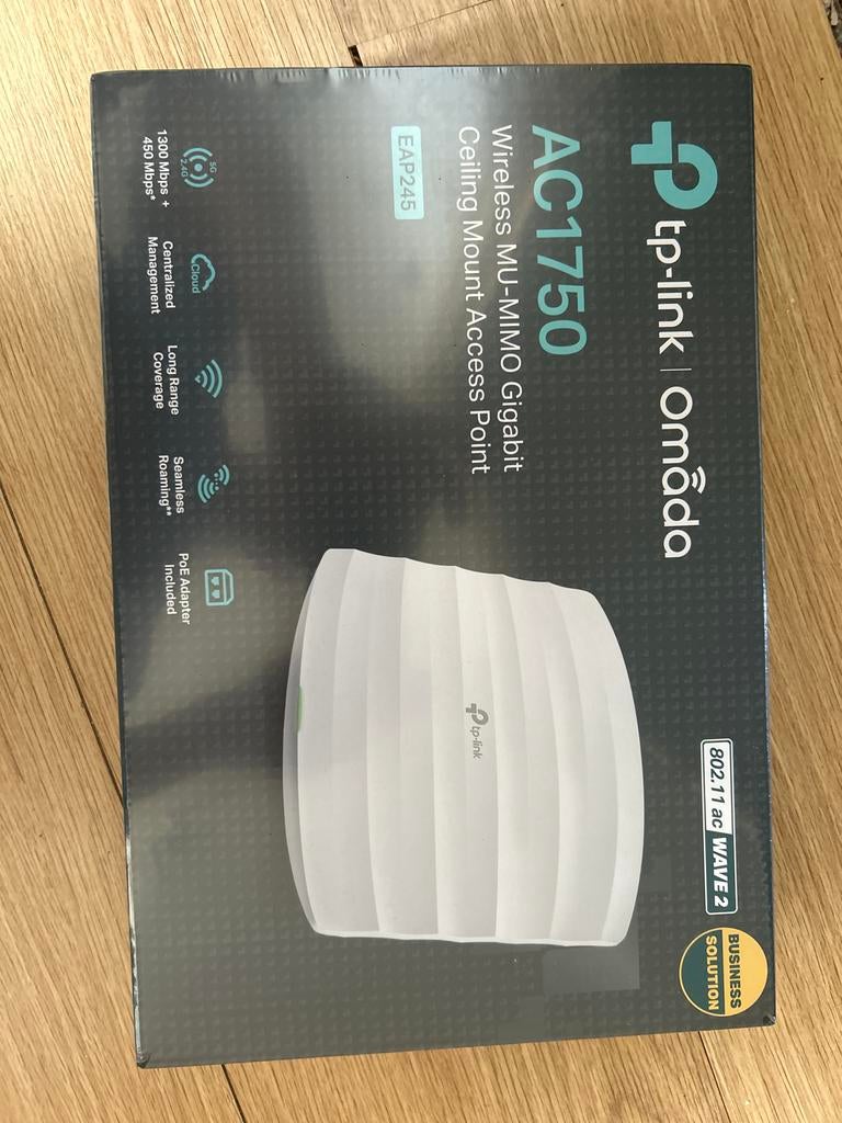 TP-Link Omada AC1750 EAP245 Plafond Access Point, Computers en Software, Accesspoints, Ophalen of Verzenden, Nieuw