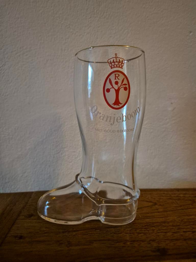 Oranjeboom laarsglas ***zgan***, Verzamelen, Ophalen of Verzenden, Zo goed als nieuw, Glas of Glazen, Oranjeboom