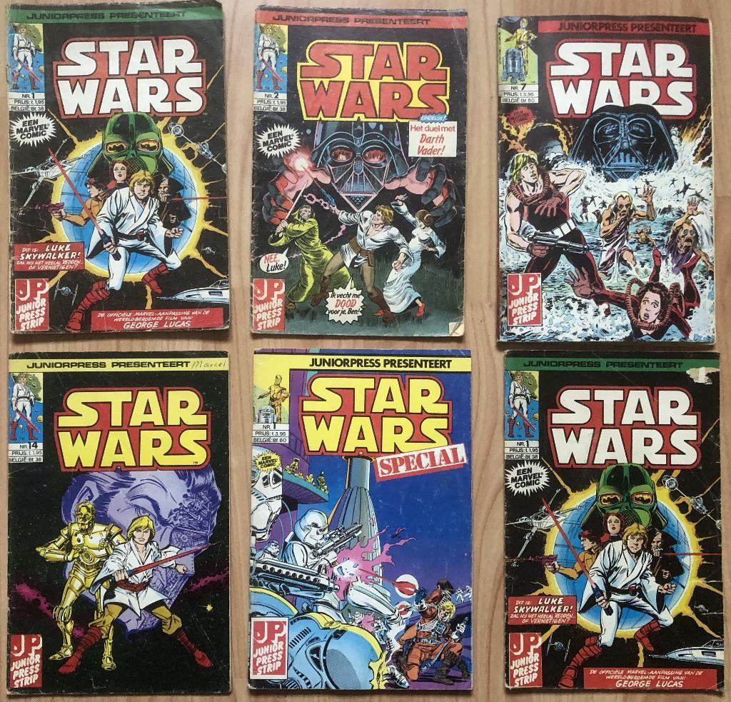 STAR WARS - JUNIOR PRESS STRIP - 6 STRIPBLADEN, Boeken, Strips | Comics, Meerdere comics, Ophalen of Verzenden, Zo goed als nieuw