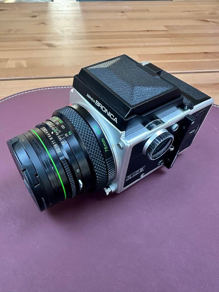 Bronica ETRS Middenformaat Camera met 2 Zenzanon Lenzen, Audio, Tv en Foto, Fotocamera's Analoog, Ophalen of Verzenden, Gebruikt