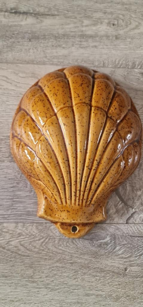 Vintage puddingvorm schelp bruin, Ophalen