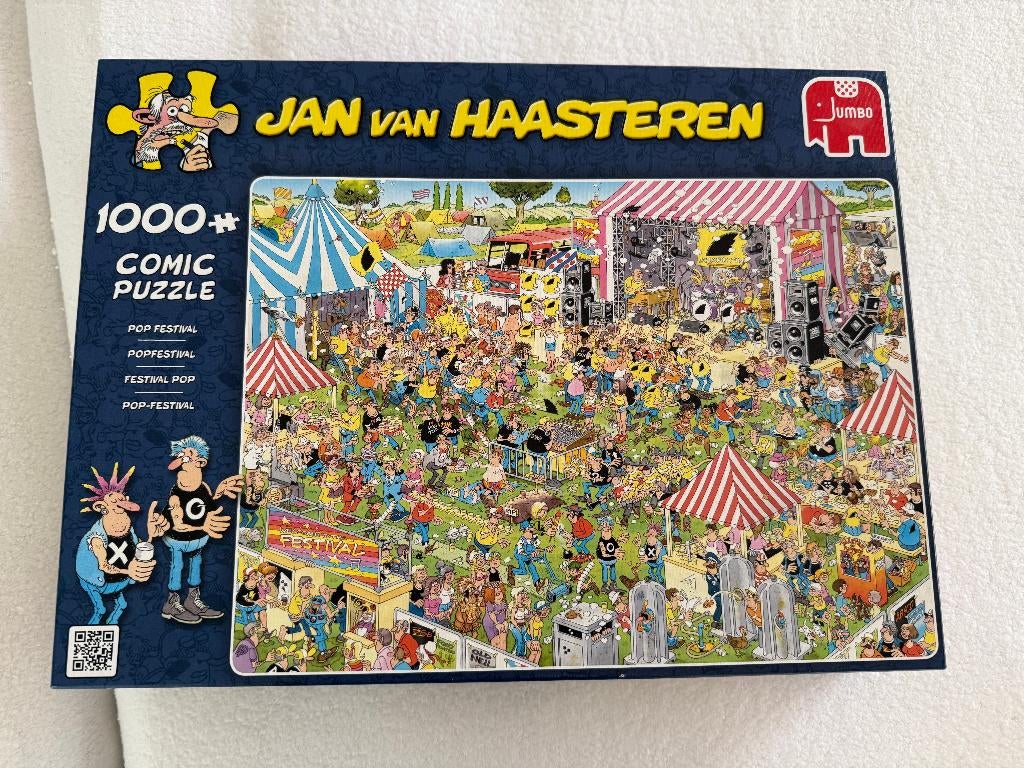 Jan van Haasteren 1000 stukjes Popfestival, Ophalen of Verzenden, 500 t/m 1500 stukjes, Zo goed als nieuw