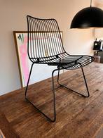 Zwarte stalen stoel van Loods 5, Huis en Inrichting, Zwart, Ophalen of Verzenden, Zo goed als nieuw, Metaal