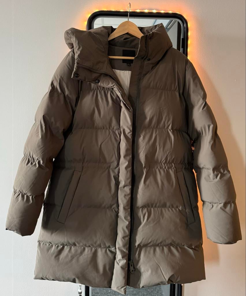 Elvine Vesper gewatteerde damesjas - Taupe/Khaki., Ophalen, Zo goed als nieuw, Maat 38/40 (M), Overige kleuren