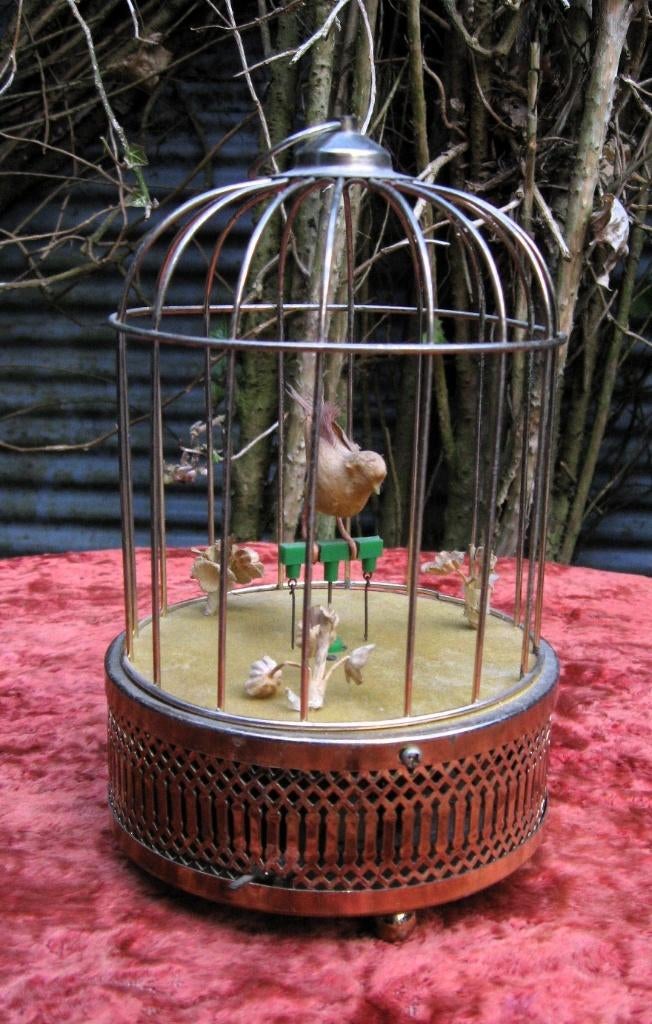 speeldoos muziekdoos vogelkooitje, Ophalen of Verzenden