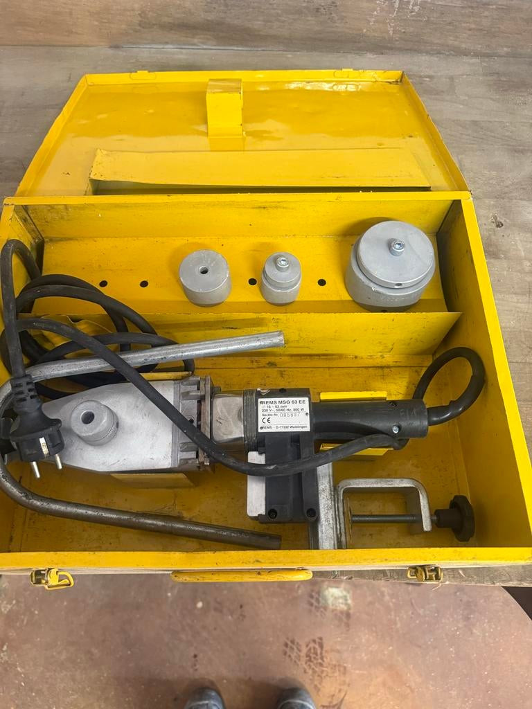 REMS MSG 63 EE Lasapparaat voor kunststof buizen, Doe-het-zelf en Verbouw, Gereedschap | Overige machines, Ophalen of Verzenden