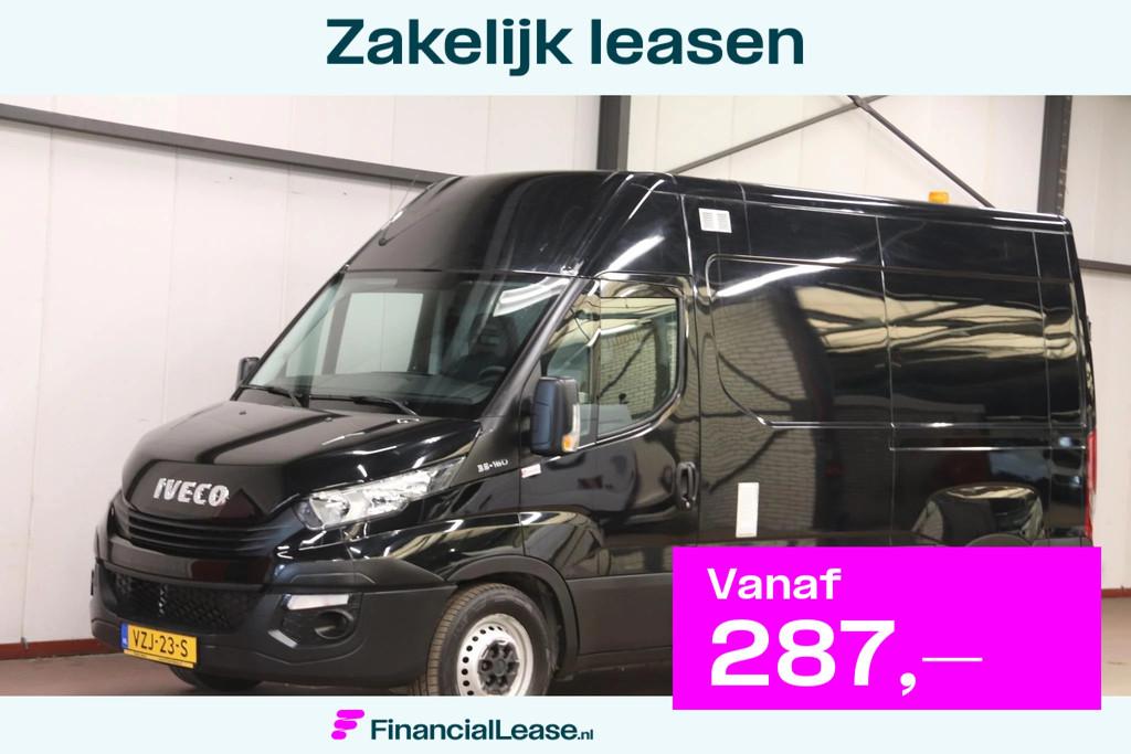 Iveco Daily 35S16V 2.3 L2H2 160PK 3500 KG TREKVERMOGEN EURO, Gebruikt, Euro 6, Iveco, Zwart