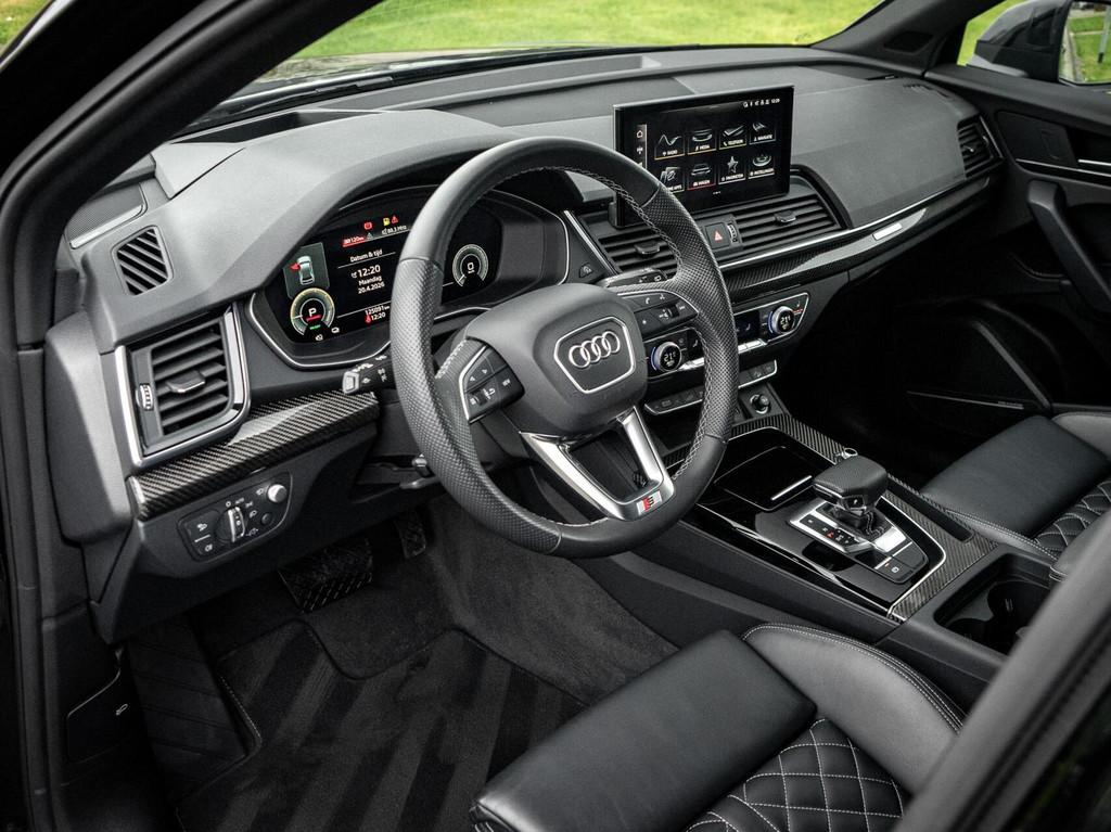 Audi Q5 55 TFSI e-Line S Competition |B&O|Carbon|Diamond Sti, Auto's, Audi, Automaat, Gebruikt, Zwart, 4 cilinders