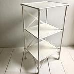 antiek ijzeren etagere of bijzet tafeltje  in de witte verf, Ophalen