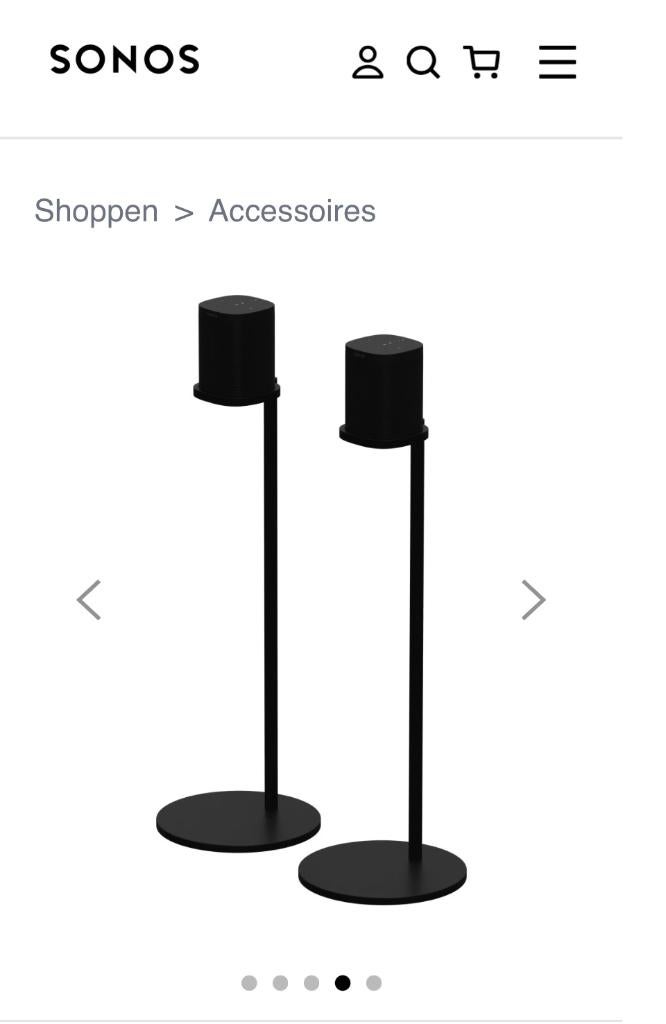 Sonos One standaards (2), Audio, Tv en Foto, Luidsprekers, Ophalen, Zo goed als nieuw, Surroundset zonder subwoofer, Sonos