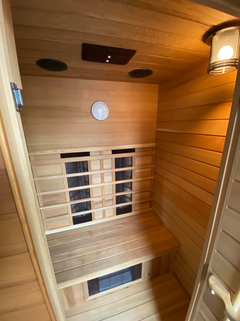 Infrarood cabine 2 persoons, Ophalen, Zo goed als nieuw, Complete sauna