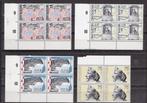 Nederland NVPH nr. 1133-1136 Postfris in blokken van vier, Ophalen of Verzenden, Na 1940, Postfris