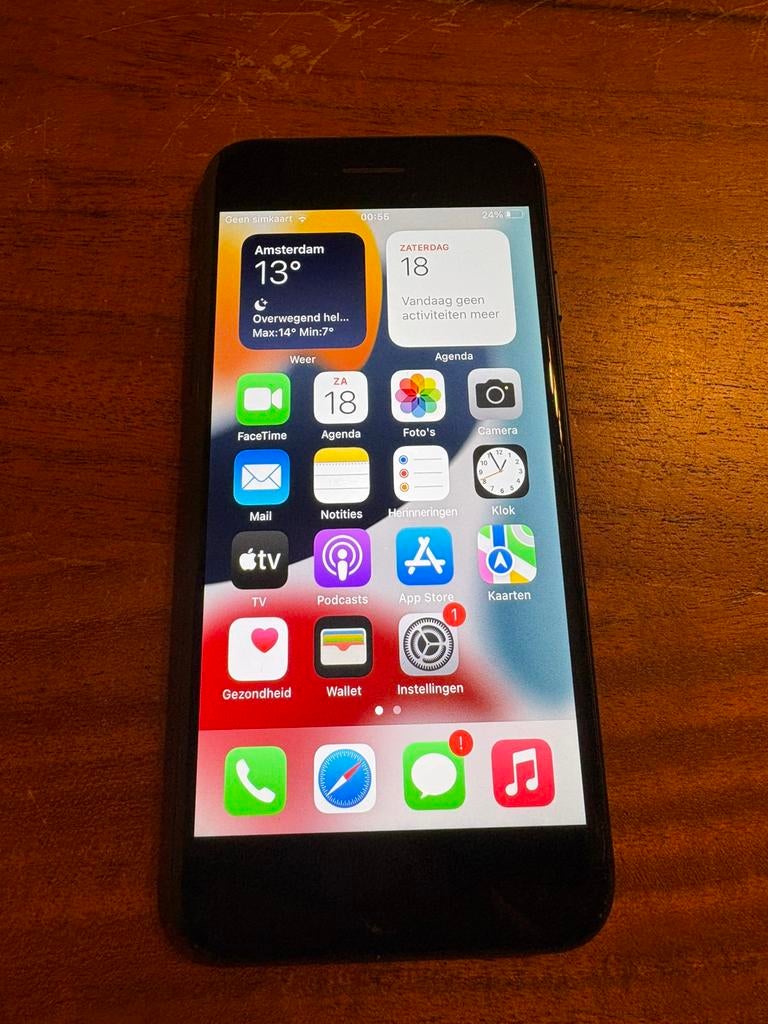 Iphone 7 zwart met 128GB, Telecommunicatie, Mobiele telefoons | Apple iPhone, 128 GB, Zwart, Ophalen of Verzenden, Zo goed als nieuw