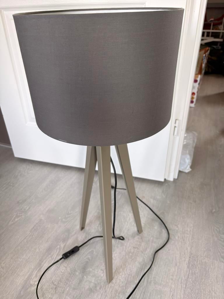 Mooie grijze lamp, Ophalen, Zo goed als nieuw, Minder dan 100 cm