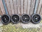 Mille Miglia 1020 Zwart Glans 18 inch Velgen 5x112 ET42, Ophalen, 18 inch, Gebruikt, Banden en Velgen