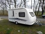 Hobby 380 TB de luxe met mover, Caravans en Kamperen, Caravans, Overige typen, Hobby, Tot en met 2, Treinzit
