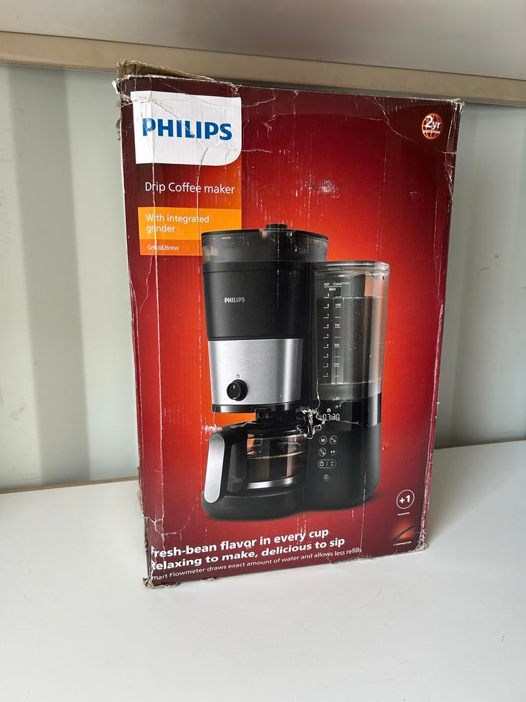 Philips koffiezetapparaat HD7900 - Zo goed als nieuw, Afneembaar waterreservoir, ., 10 kopjes of meer, Koffiemachine