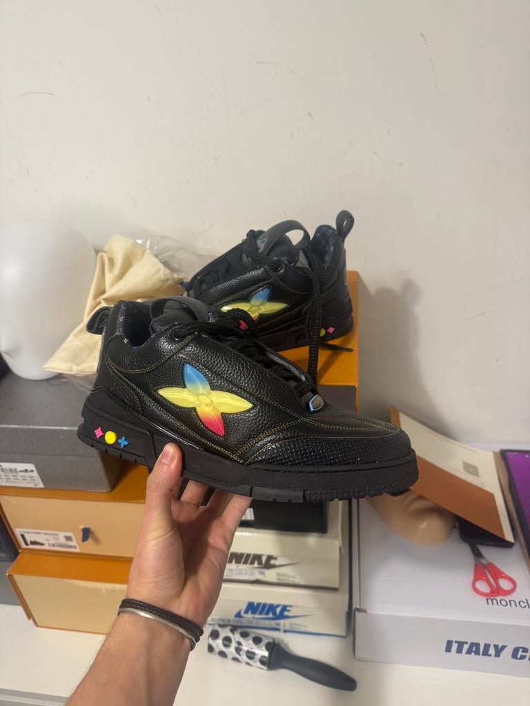 Louis Vuitton Skate Rainbow Sneakers Black, Ophalen of Verzenden, Nieuw, Zwart