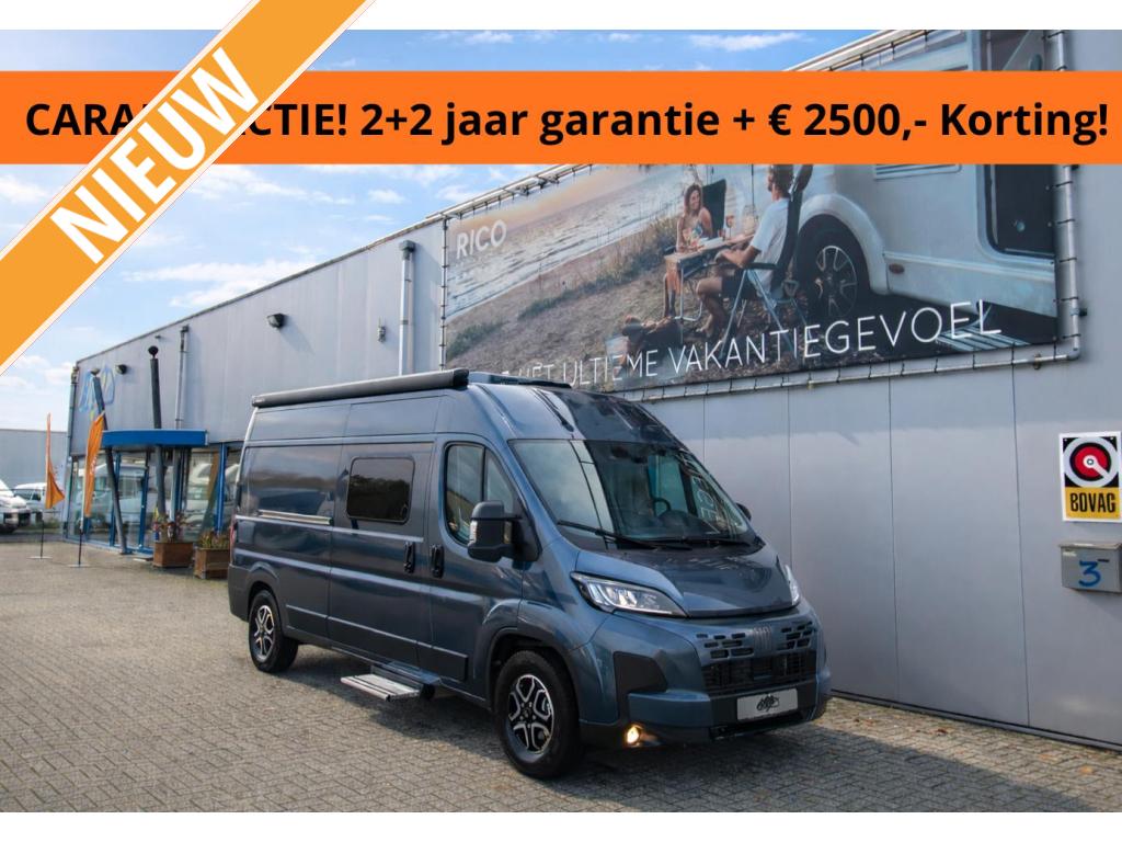 Carado CV602 PRO Lengtebedden / Automaat, Caravans en Kamperen, Campers, Bedrijf, tot en met 3, Buscamper of Camperbus, Carado
