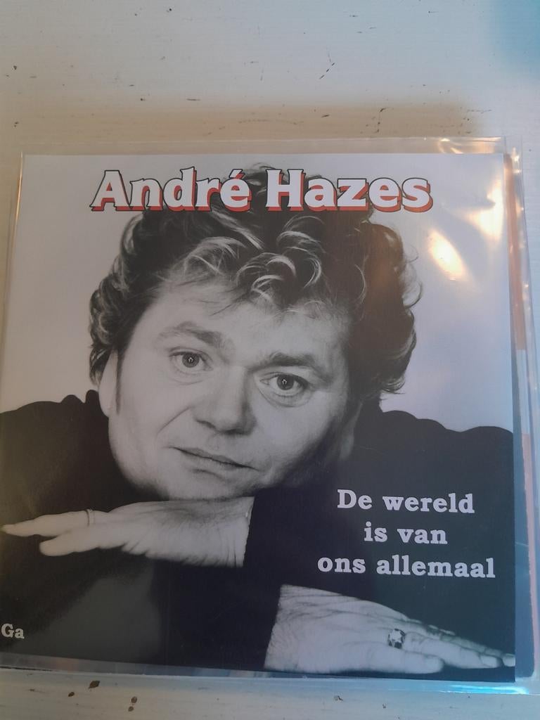 Andre hazes 7inch de wereld is van ons allemaal, Cd's en Dvd's, Vinyl Singles, Ophalen of Verzenden