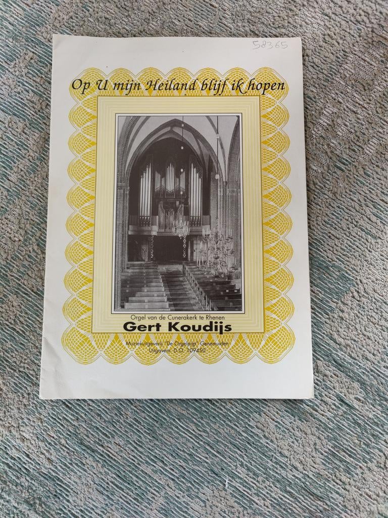 Bladmuziek Gert Koudijs - Op U mijn Heiland blijf ik hopen, Orgel, Gebruikt, Ophalen of Verzenden, Religie en Gospel