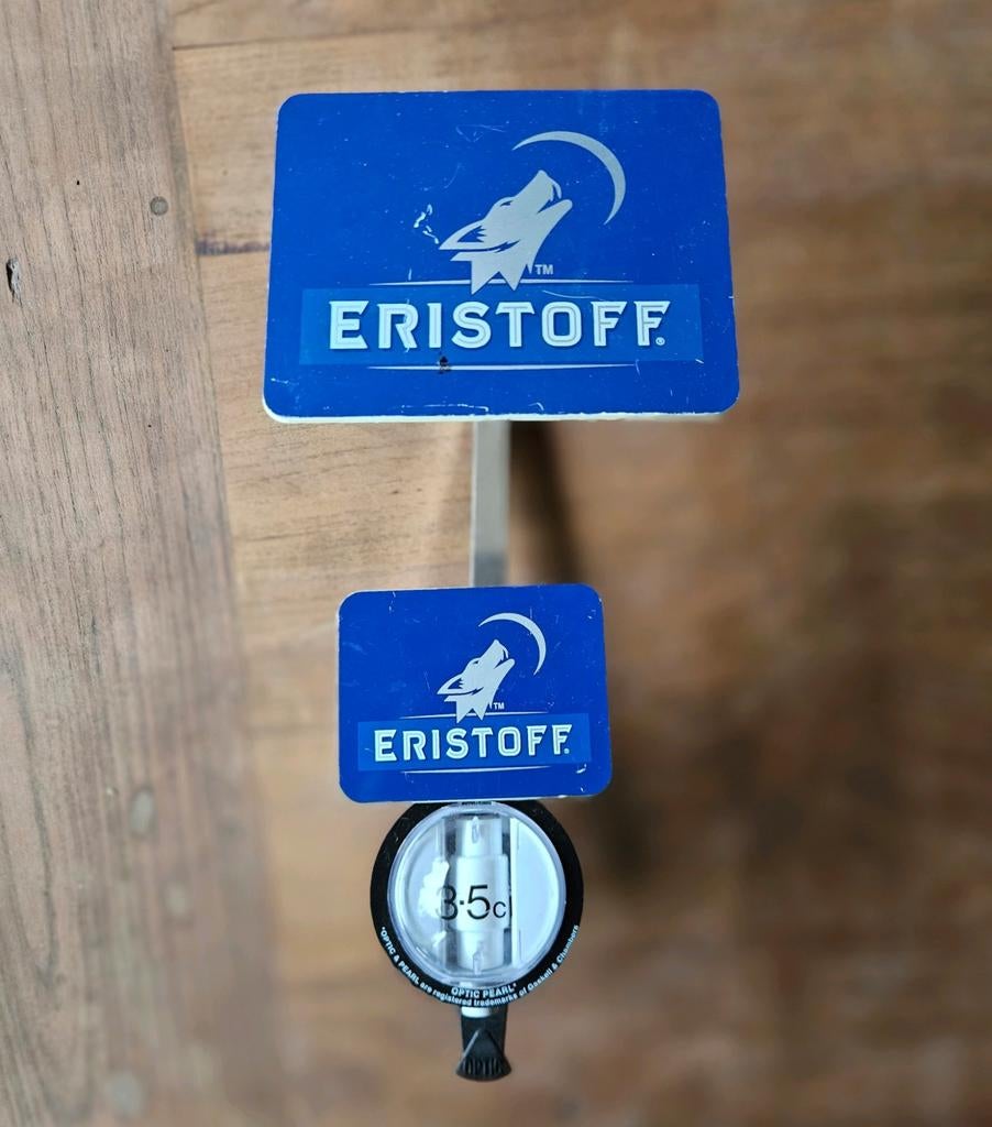 Eristoff nondrip dispenser met flesbeugel, Ophalen of Verzenden, Gebruikt, Gebruiksvoorwerp