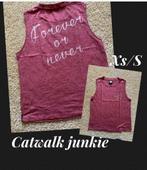 Catwalk junkie koraal roze top/hemd mt. Xs/S, Kleding | Dames, Tops, Ophalen of Verzenden, Zo goed als nieuw, Roze, Zonder mouw