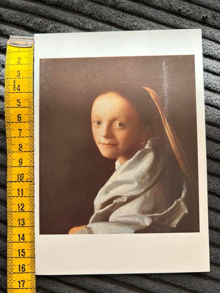 697. Kunstkaart Jan Vermeer, Verzamelen, Ansichtkaarten | Themakaarten, Ongelopen, Ophalen of Verzenden