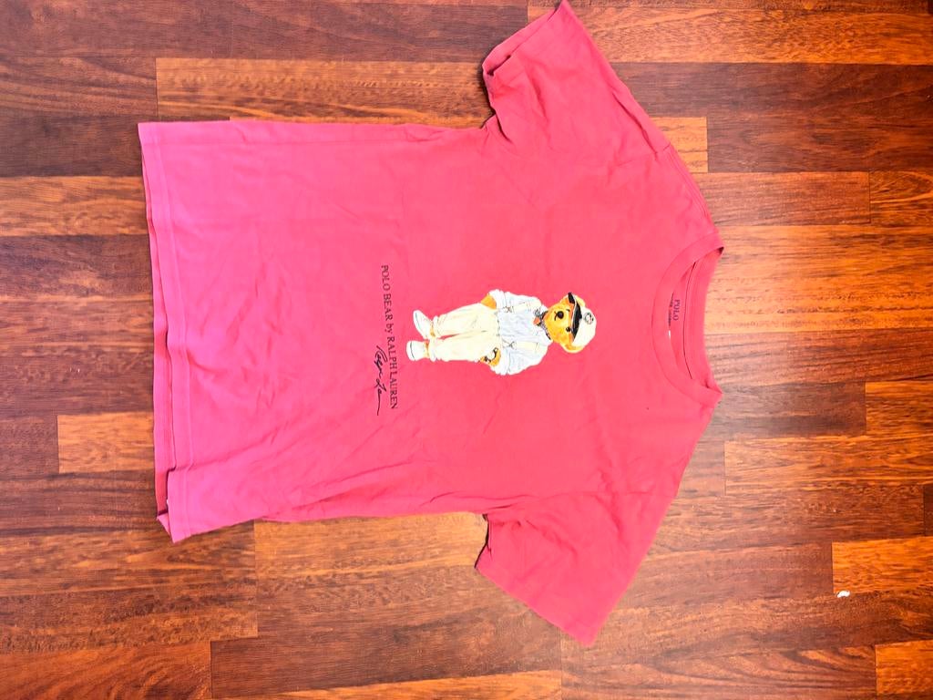 Ralph Lauren Polo Bear T-shirt - Maat S, Ophalen of Verzenden, Gedragen, Maat 46 (S) of kleiner, Rood