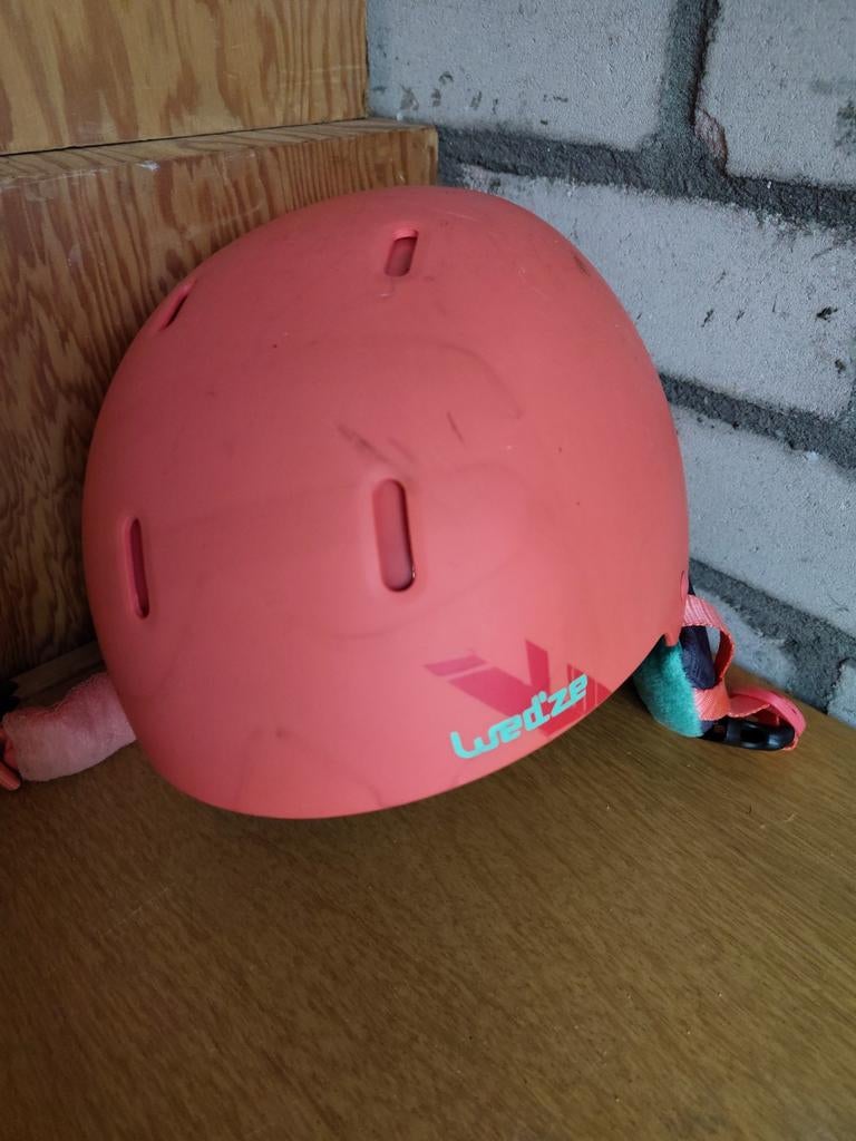 Wed'ze JR MID SPIN GIRL skihelm 53-56 cm, Overige merken, Gebruikt, Overige typen, Ophalen of Verzenden