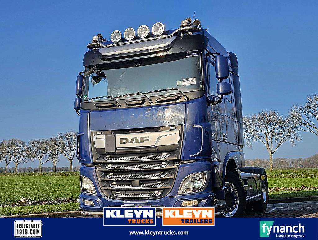 DAF XF 530 leather alcoa pto+hy, Automaat, Euro 6, Blauw, Leder