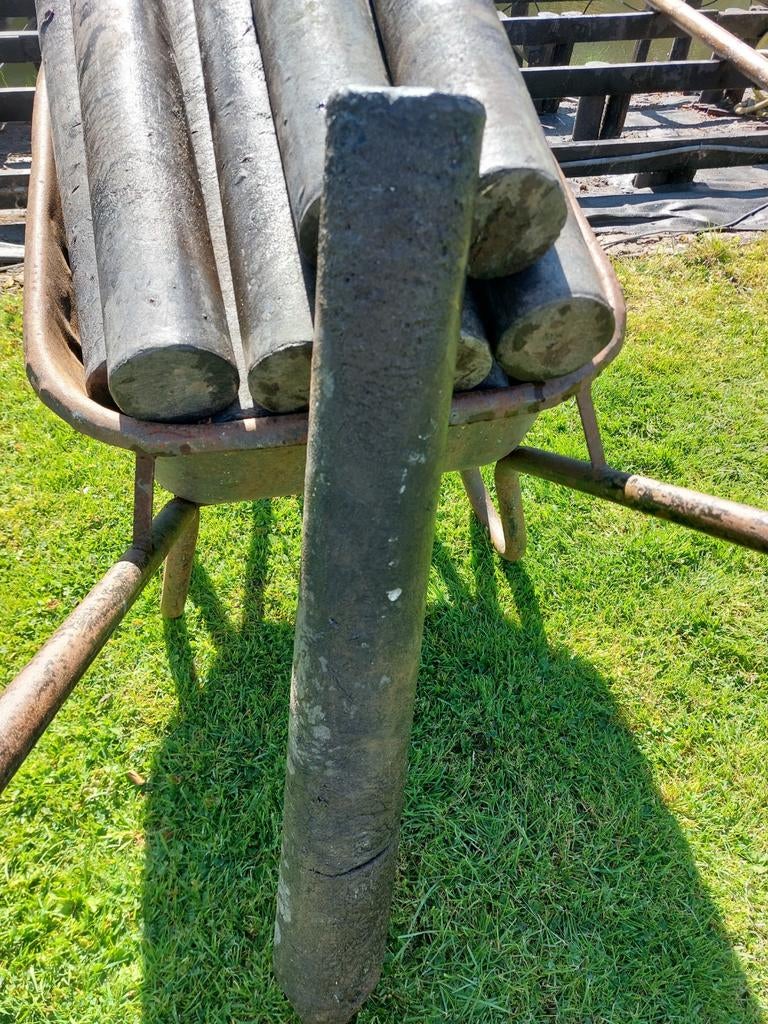 Kunstof palen 15 stuks, Tuin en Terras, Tuinhekken en Hekwerk, Ophalen, Gebruikt, Kunststof