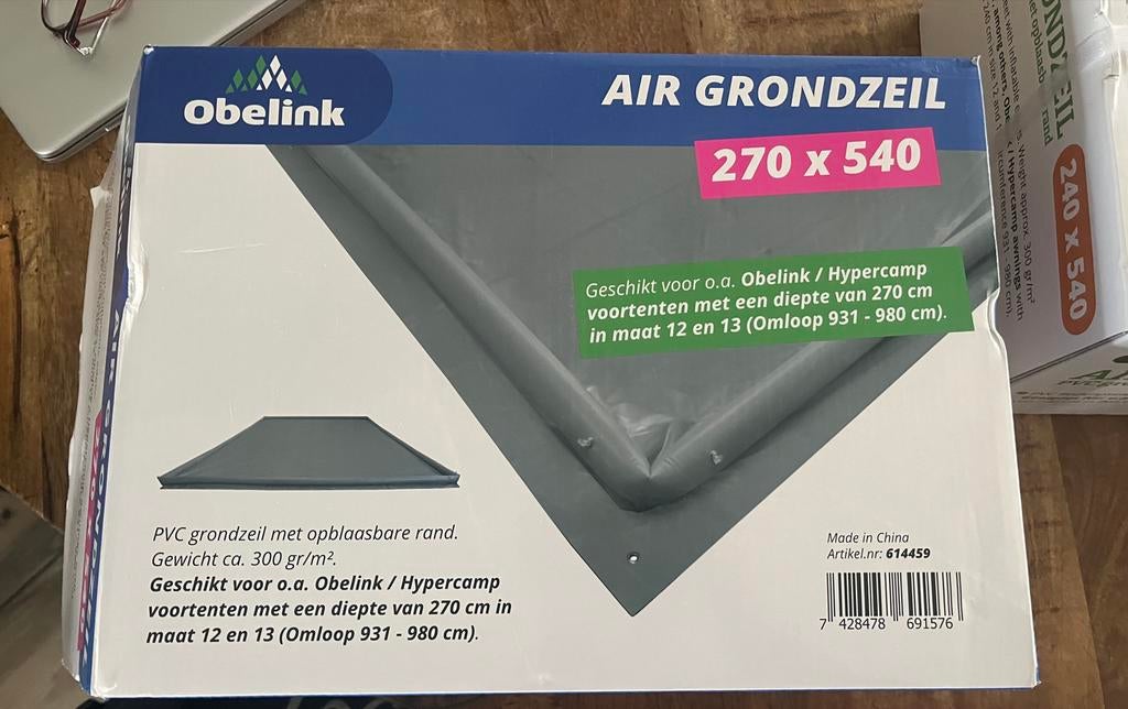 Air grondzeil 270x540, Caravans en Kamperen, Kampeeraccessoires, Ophalen of Verzenden, Nieuw