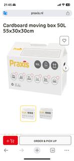 12 verhuisdozen – IKEA / Praxis verhuisdozen – goede staat, Ophalen, Opvouwbaar, 50 tot 75 cm, Minder dan 35 cm