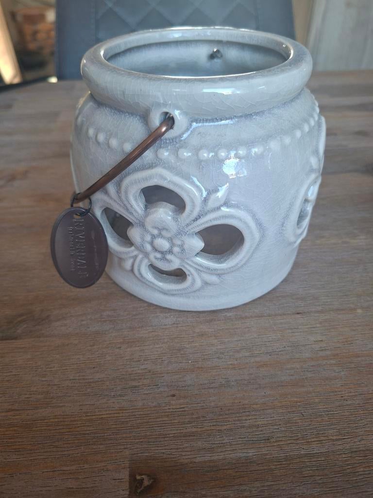 Riverdale Windlicht, Huis en Inrichting, Overige materialen, Ophalen of Verzenden, Zo goed als nieuw, Grijs