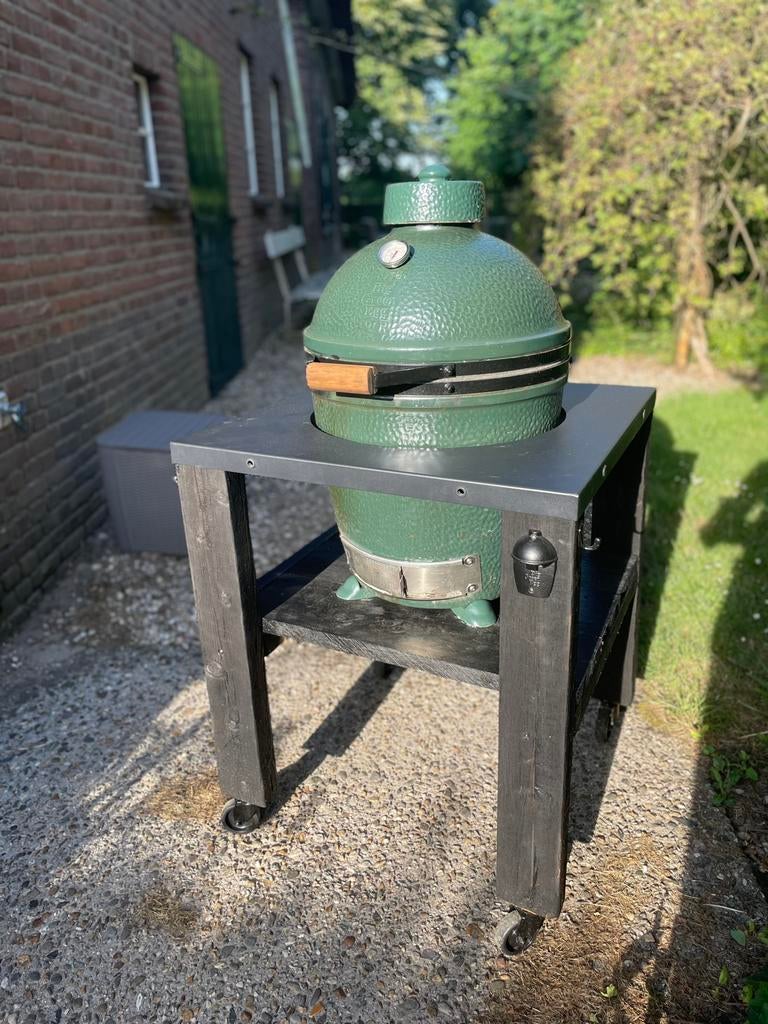 Prachtige Big Green Egg Medium incl. Meubel, Tuin en Terras, Ophalen, Gebruikt, Big Green Egg (origineel)