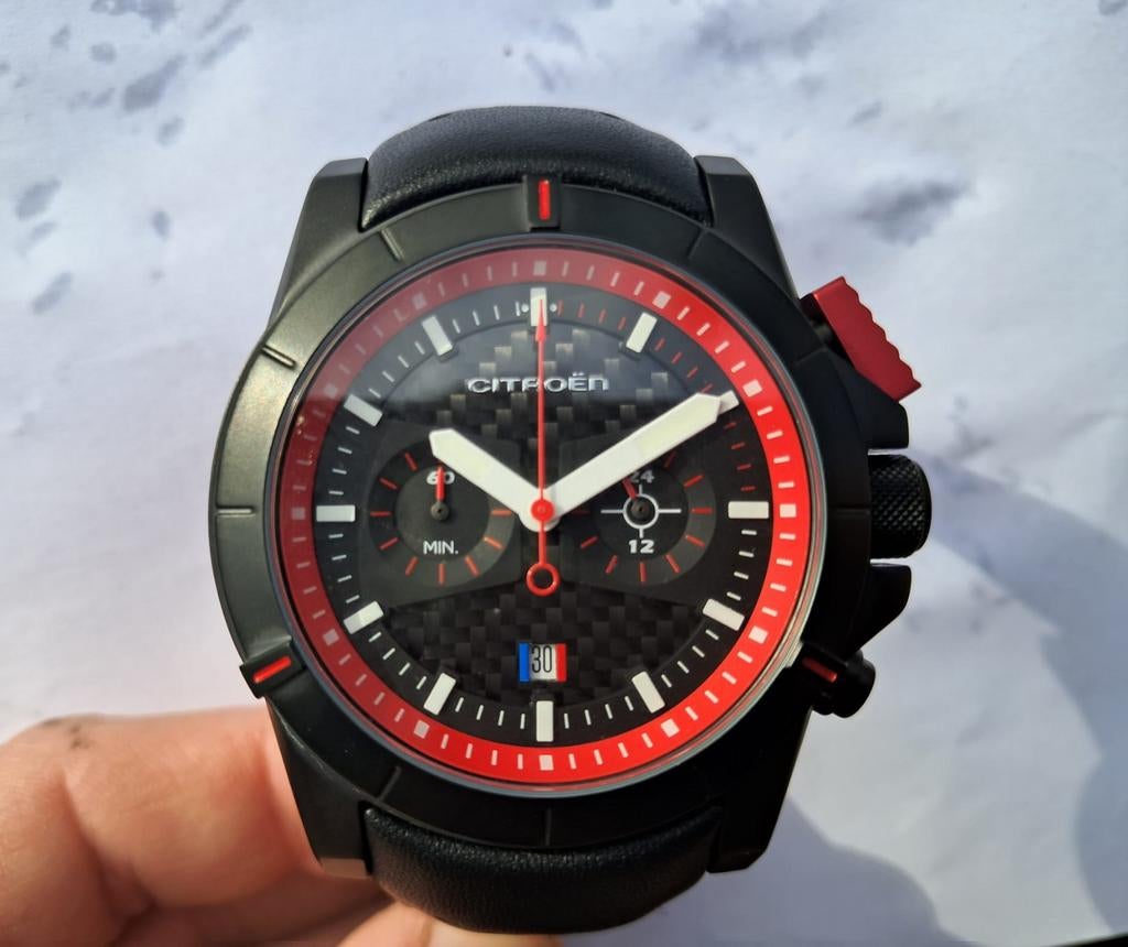 Sébastien Loeb Citroën Horloge. Gelimiteerde opgave. Nr: 960, Overige merken, Leer, Polshorloge, Nieuw
