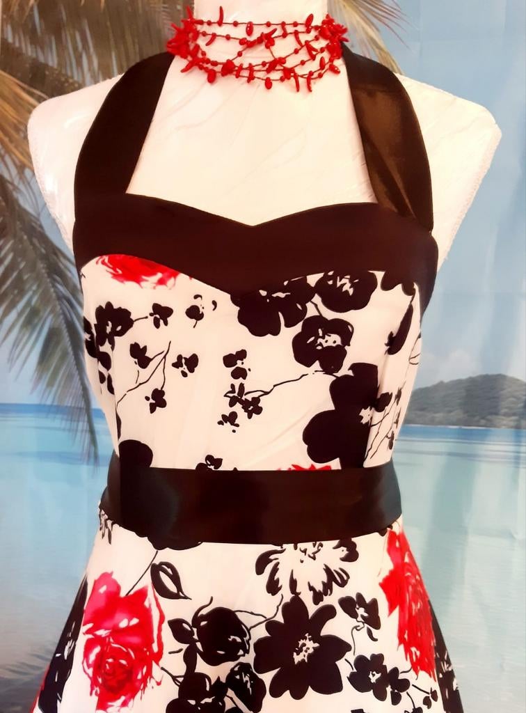 Fifty's halter swing dress Retro stage, Kleding | Dames, Gelegenheidskleding, Overige kleuren, Verzenden, Maat 42/44 (L), Nieuw