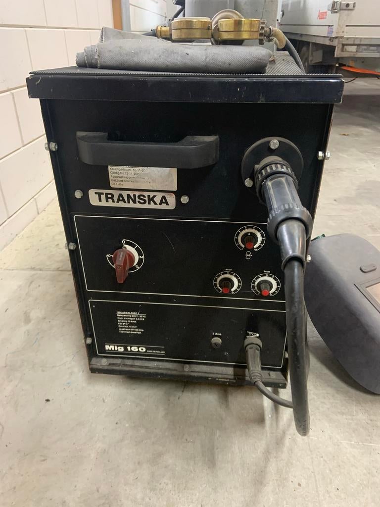 Transka Mig 160 lasapparaat, Ophalen, Gebruikt