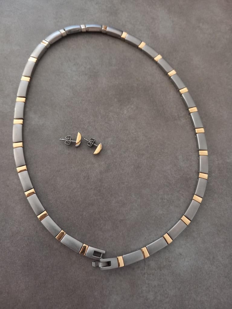 Mooie set van Boccia- titanium- bicolor, Verzenden, Zo goed als nieuw, Overige kleuren, Overige materialen