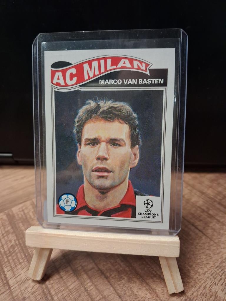 Marco van Basten AC Milan Spelerskaart, Ophalen of Verzenden, Zo goed als nieuw, Buitenlandse clubs, Spelerskaart