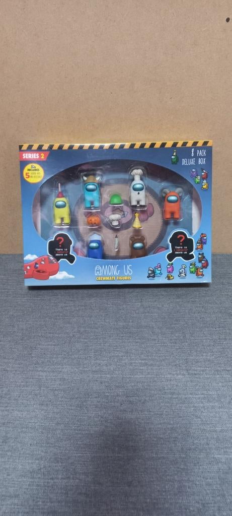 Among Us Crewmate Figures Series 2 - 8 Pack Deluxe Box, Ophalen of Verzenden
