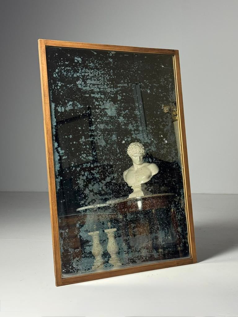 Franse spiegel eiken 19e eeuw