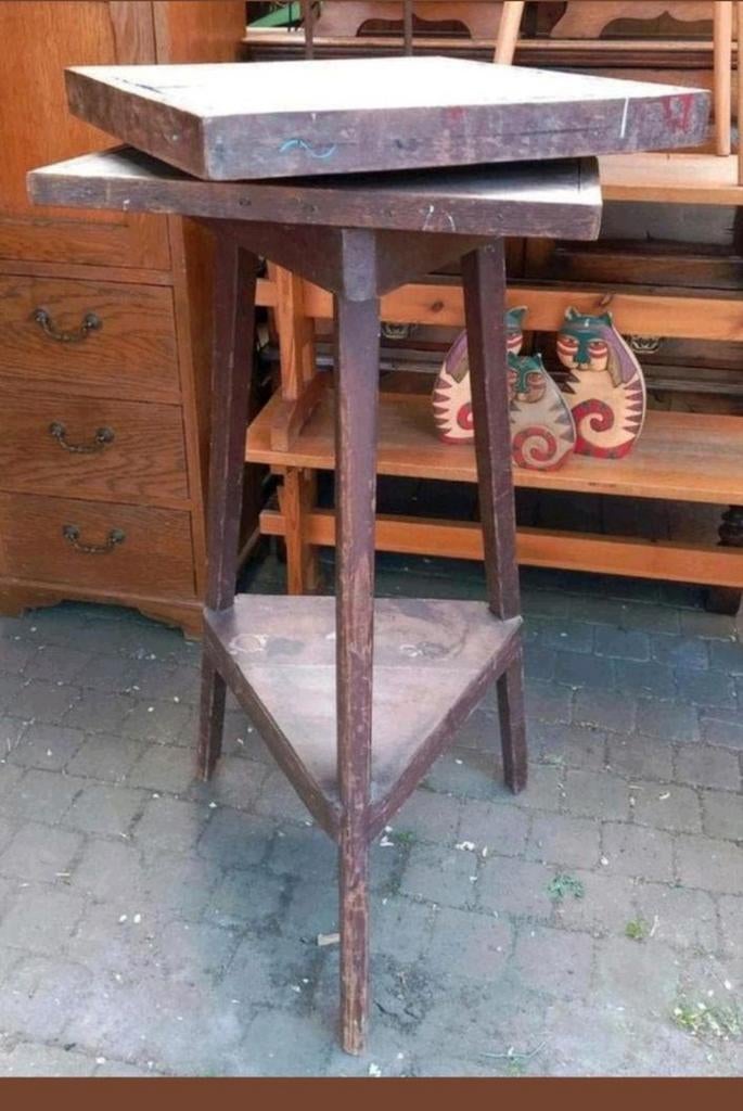 Antieke Atelier Tafel / Schildersezel, Ophalen of Verzenden