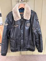 PME Legend leren jas met bontkraag, Ophalen, Gedragen, Maat 56/58 (XL), Zwart