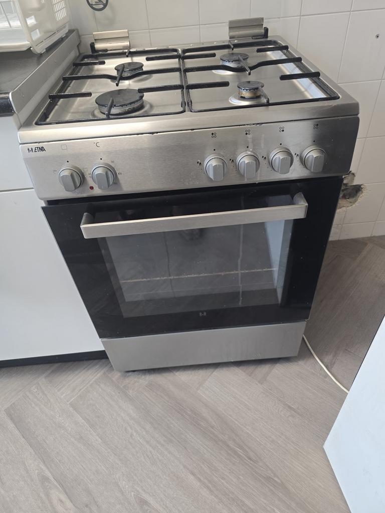 Etna gasfornuis, Gebruikt, Gas, Vrijstaand, 4 kookzones